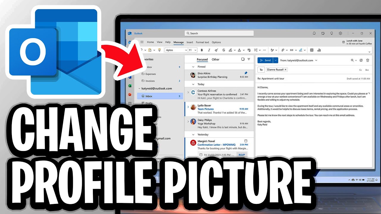 How To Add or Change Profile Picture In Outlook - Step By Step