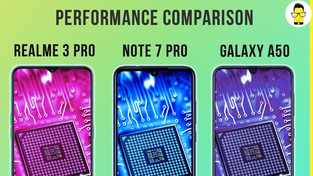 Realme 3 Pro vs Redmi Note 7 Pro vs Samsung Galaxy A50 performance, battery, and PUBG comparison