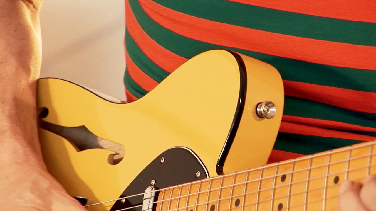 Fender Britt Daniel Tele Thinline MN Amarillo Gold