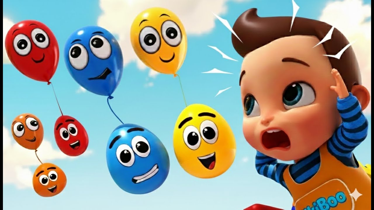 Dudi Dudi Dam Dam Song, let's pop all the colorful balloons|🎈