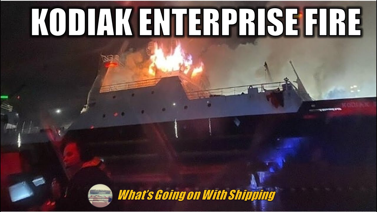 Fire On Board Kodiak Enterprise in Tacoma, Washington | Shipboard Fire Fighting