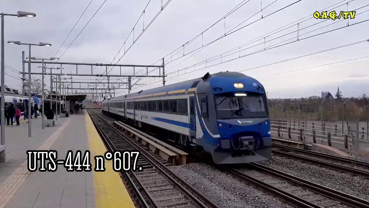 Trenes CAF: UTS-444 ; servicio: Alameda-Chillan.