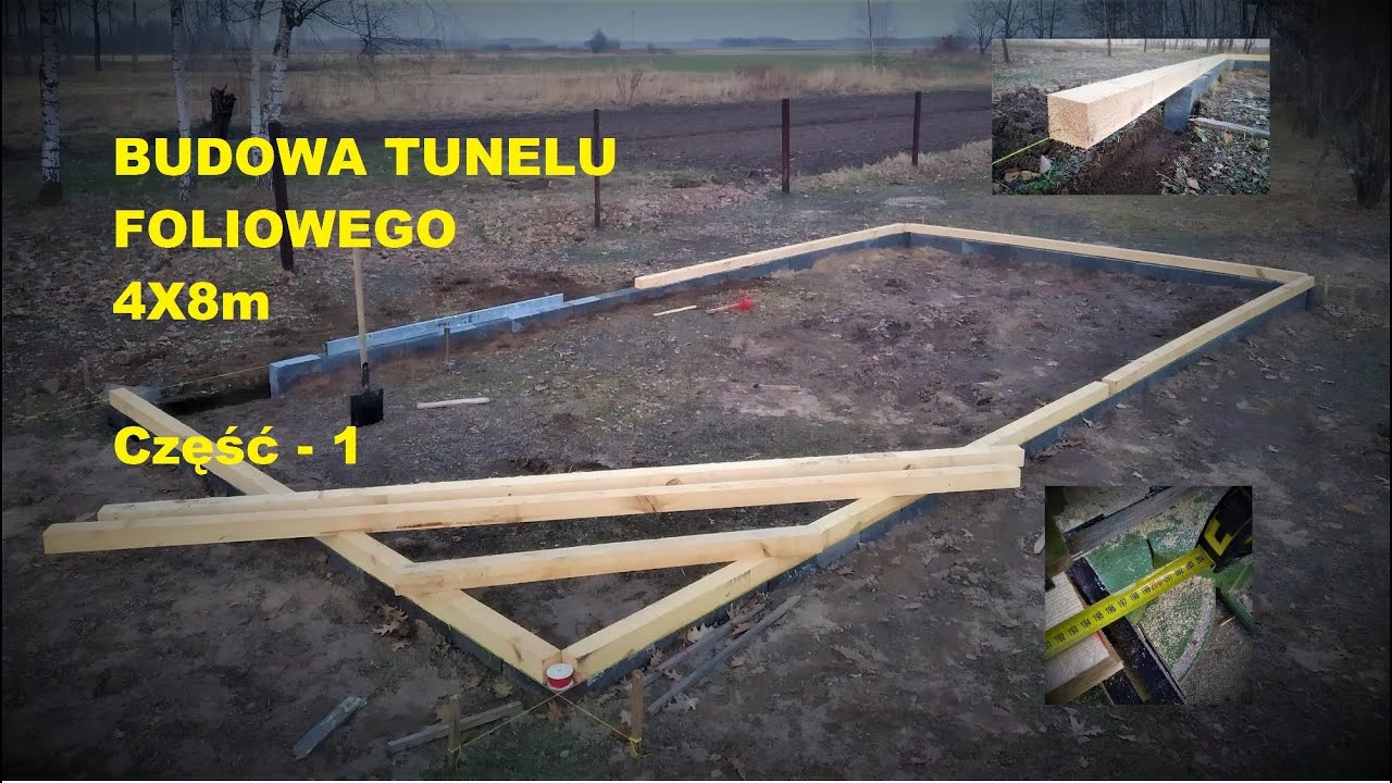 JAK ZROBIĆ TUNEL FOLIOWY 4X8m Część - 1 #foxgarden