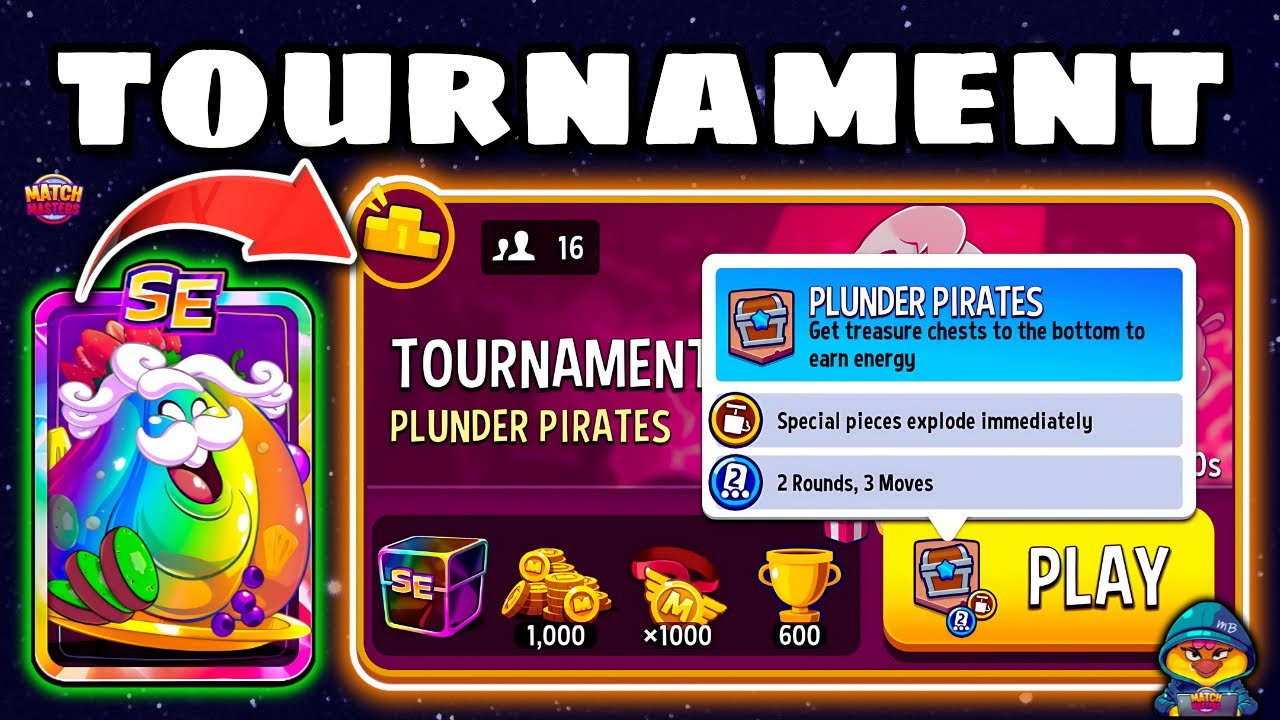 JELLY’S MISSION on PLUNDER PIRATES TOURNAMENT🔥 MATCH MASTERS