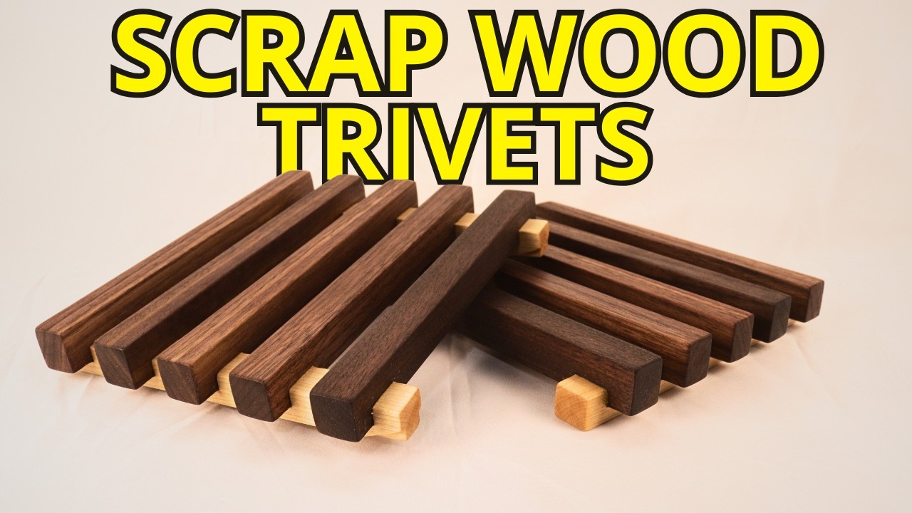 DIY Wooden Trivet from Scrap Wood – Beginner Woodworking Gift Idea