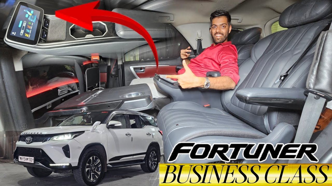 INDIA'S FIRST FORTUNER LEGENDER BUSINESS CLASS WITH RECLINER SEATS & TOP GEAR SEAT TRAYS...!!!