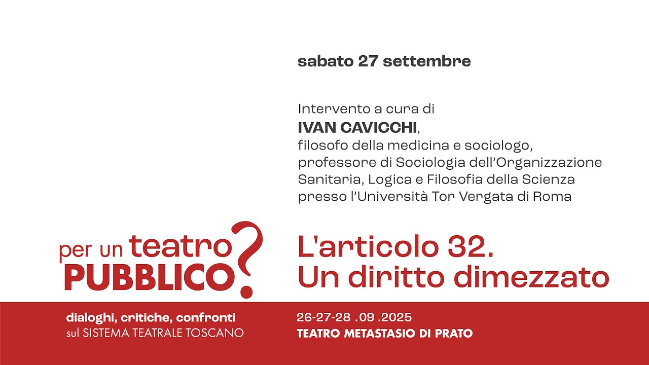 L'articolo 32. Un diritto dimezzato-Intervento di Ivan Cavicchi