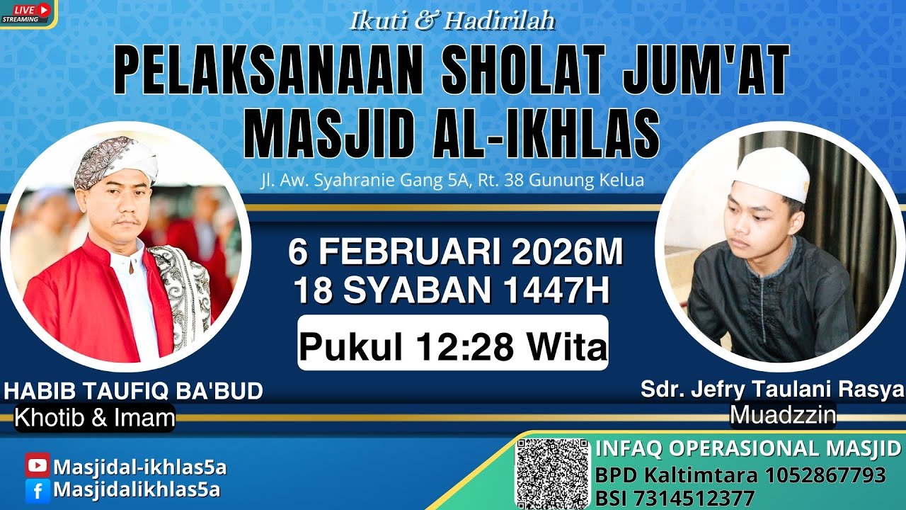 (LIVE) PELAKSANAAN SHOLAT JUM'AT 6 FEBRUARI 2026