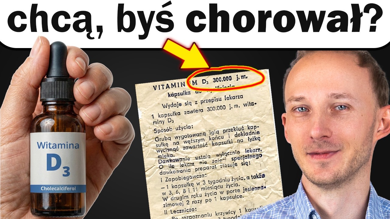 Lekarze podawali kiedyś 300 000 j.m. witaminy D3, a teraz nas oszukują?