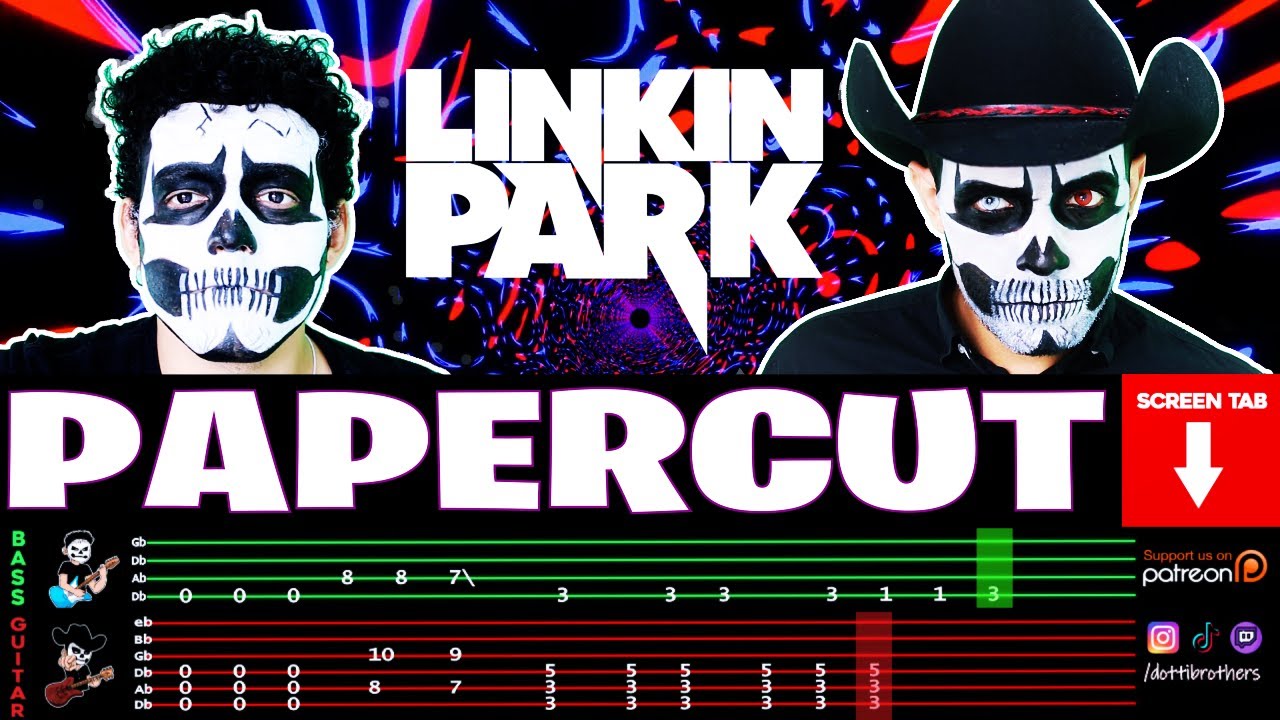【LINKIN PARK】[ Papercut ] cover by Dotti Brothers | GUITAR/BASS LESSON