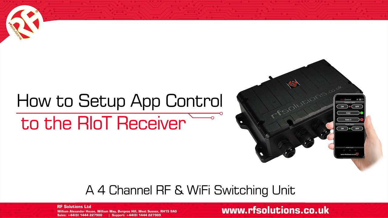 RIoT Receiver - How to Add WiFi Control from the RIoT Smartphone Apps