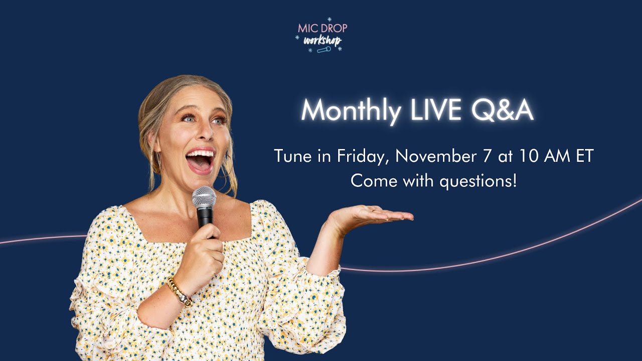 November Speaker Sister live Q&A