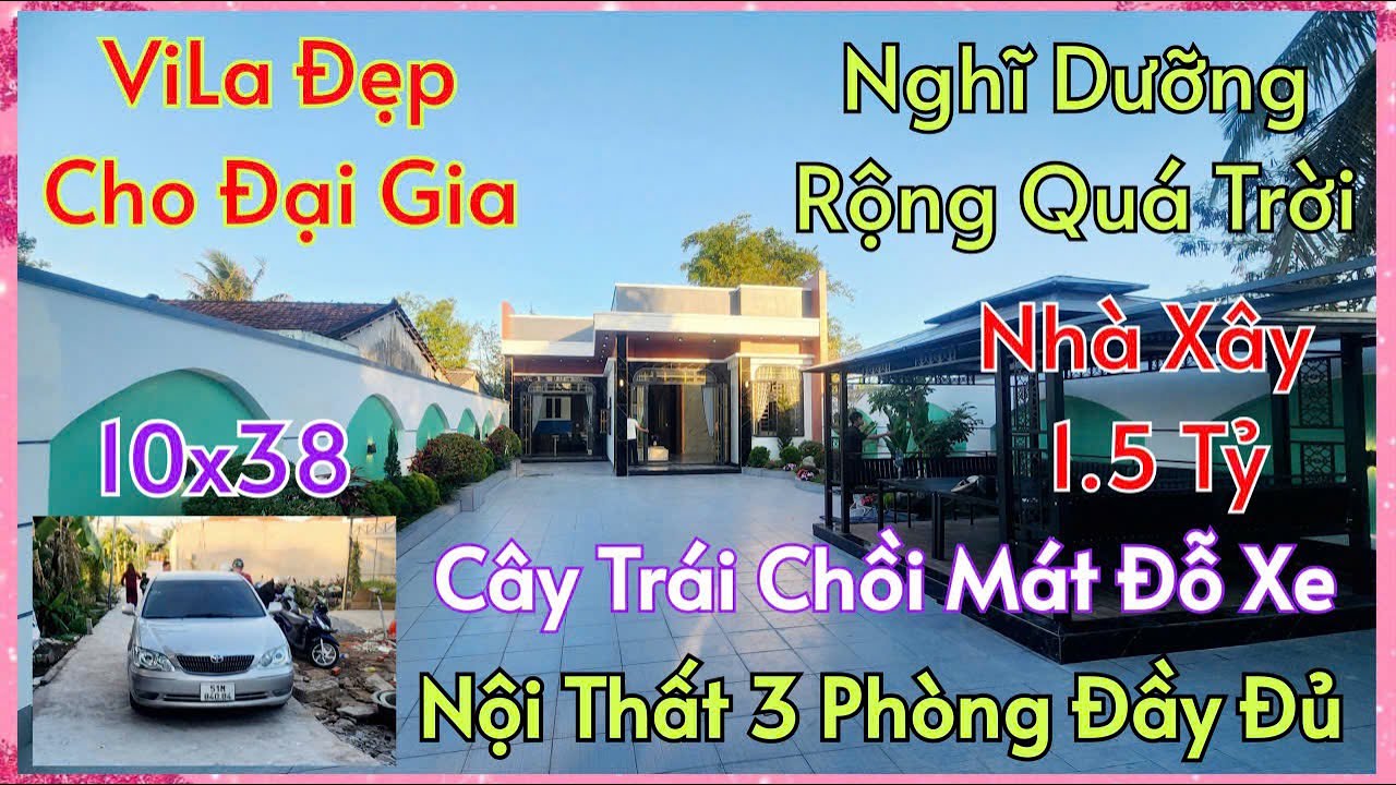 Đẹp Kinh Khủng_ViLa Sân Vườn Xây 1,5 Tỷ (10x38) Đã Hoàn Công Tặng Đủ Nội Thất 3 Phòng Ở BÌNH CHÁNH.