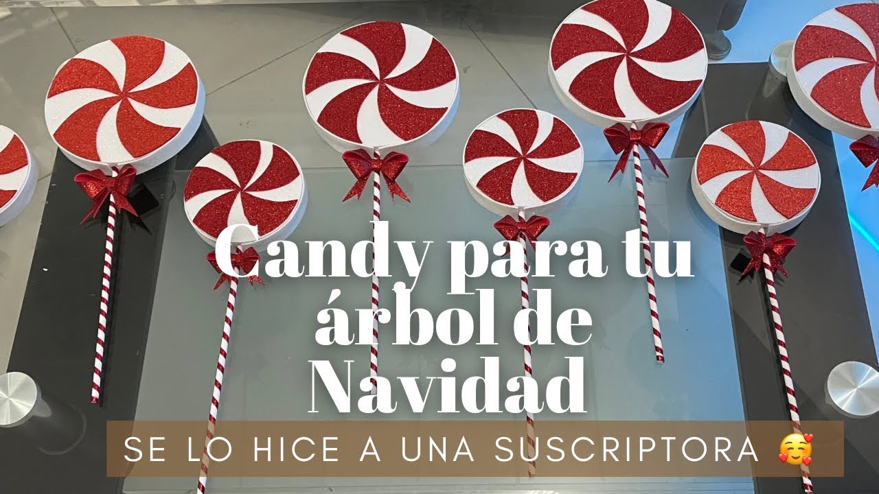 | 🍭DIY Como decorar con CANDY tu árbol de Navidad 🍭🍬|