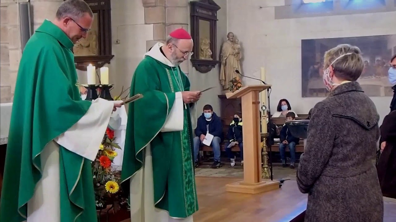 QUEVEN: 25 Oct 2020 Messe pr&eacute;sid&eacute; par Mgr Cent&egrave;ne