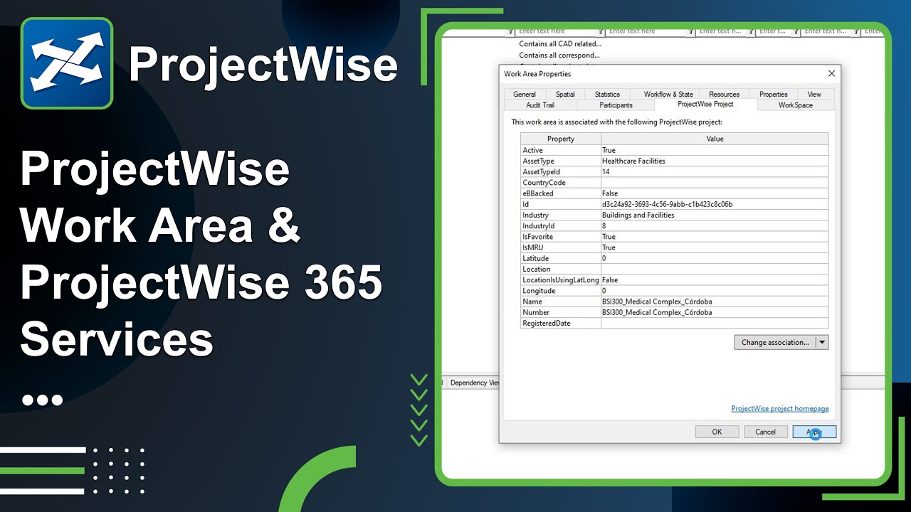 Lesson 6: ProjectWise Work Area, Connected Project & PW 365 Services