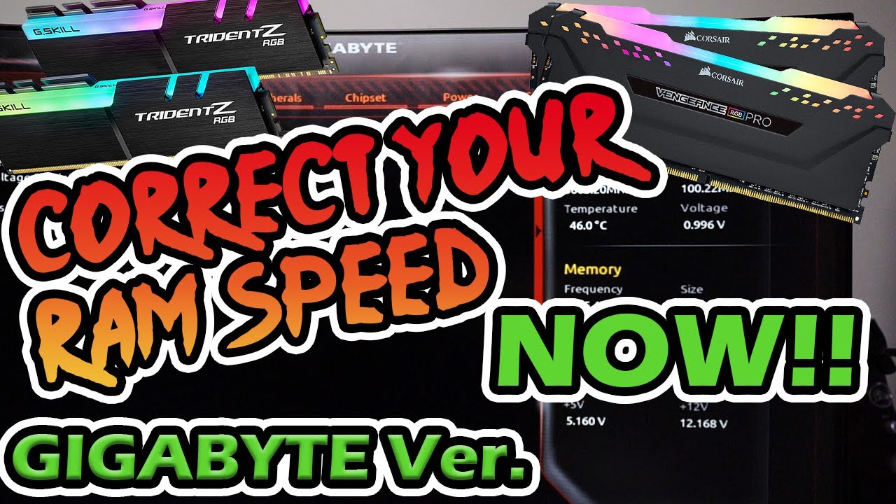 HOW TO: CORRECT YOUR RAM SPEED  | OVERCLOCK RAM | GIGABYTE