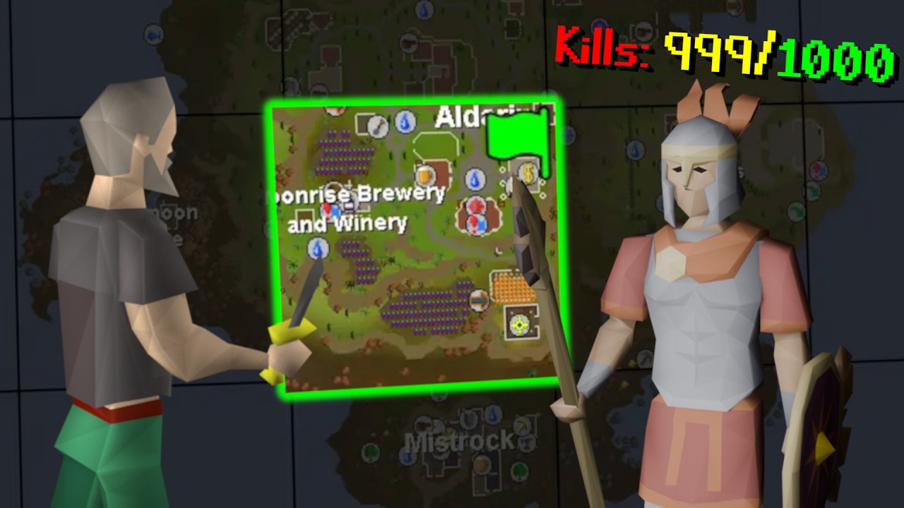 Я убиваю по 1000 монстров каждого типа из RuneScape — по одному куску за раз | Эпизод №1