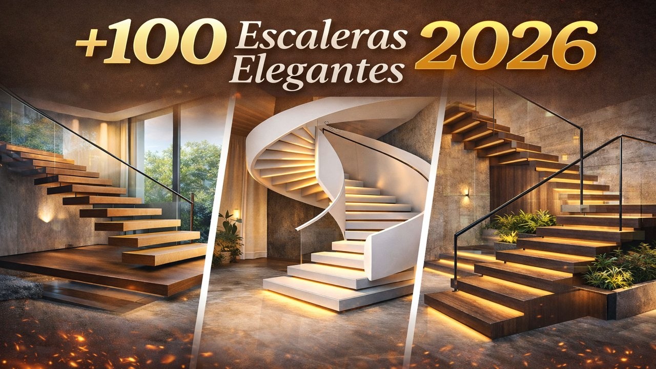 +100 Tendencias en Escaleras 2026: Elegancia, Funcionalidad y Estilo