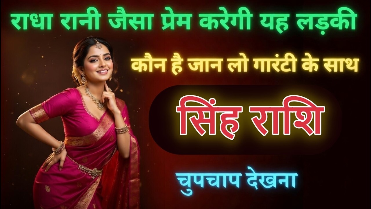 सिंह राशि  राधा रानी जैसा सच्चा प्यार मिलने वाला है? बड़ा संकेत मिला! sinhrashi
