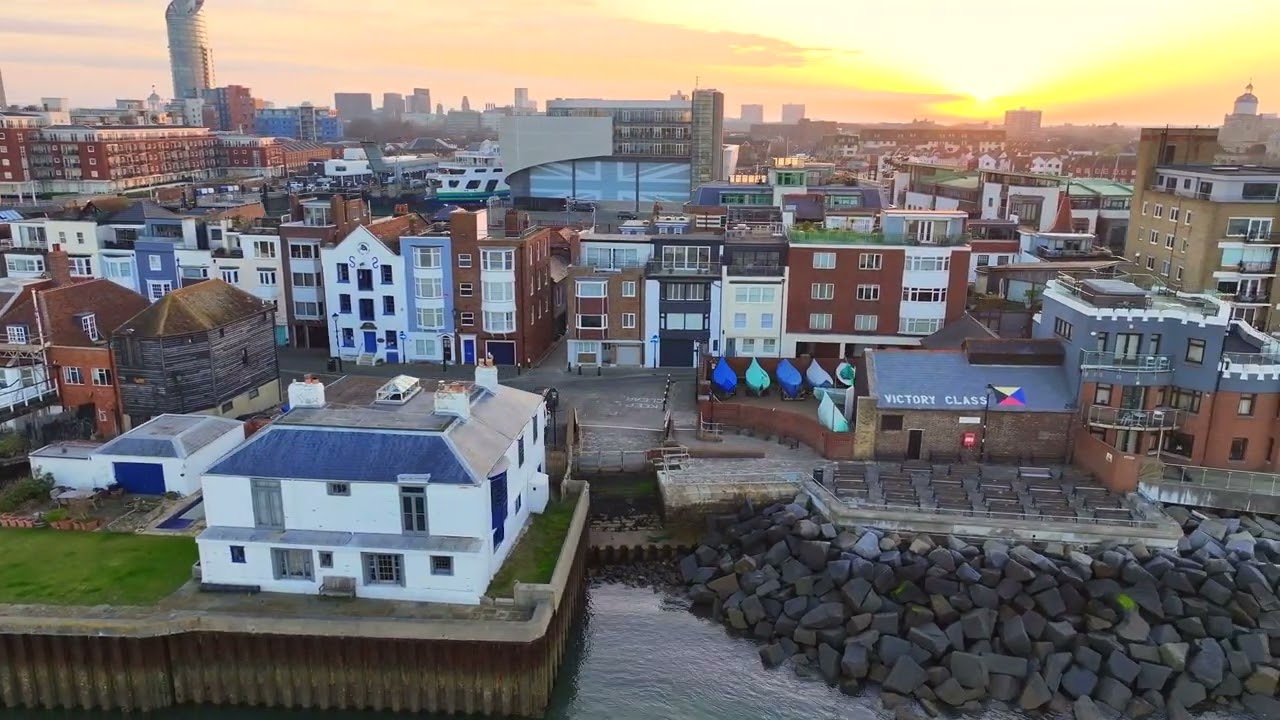 Old Portsmouth during sunrise