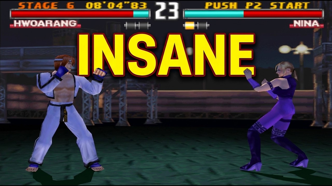 Tekken 3 Hwoarang INSANE Arcade Mode Full Run! [4K]