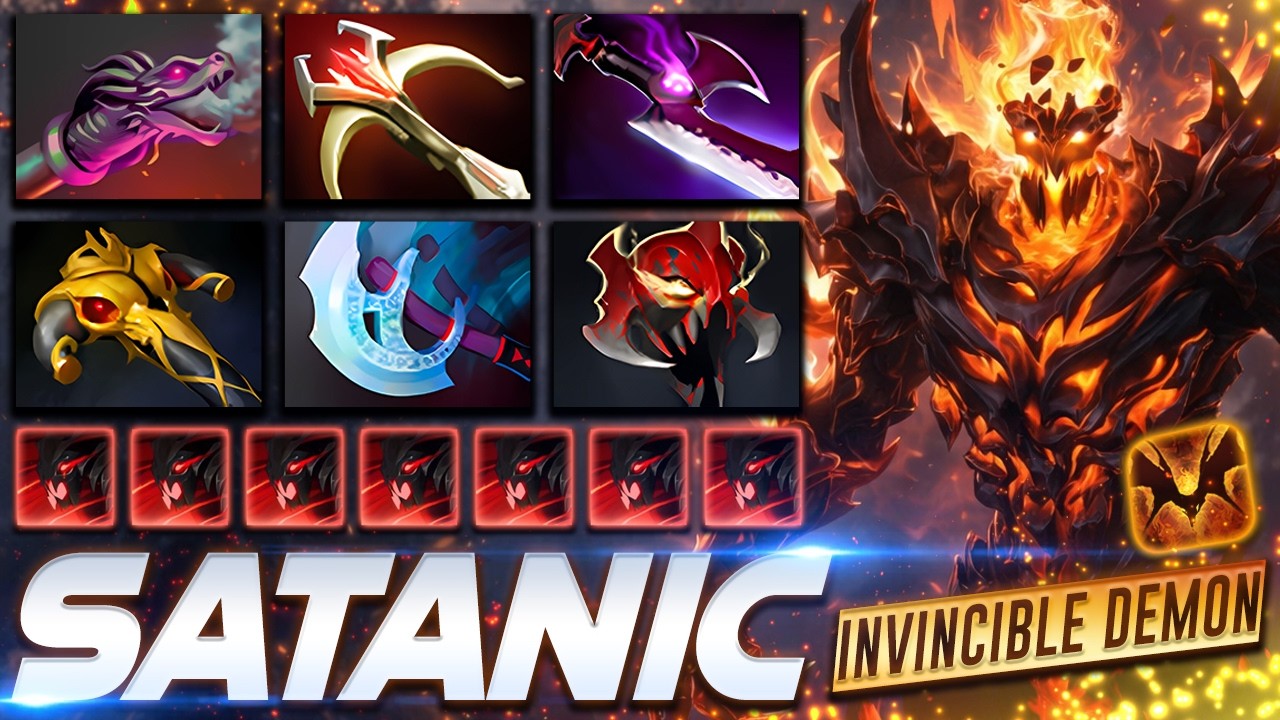 Satanic Shadow Fiend - INVINCIBLE DEMON - Dota 2 Pro Gameplay [Watch & Learn]