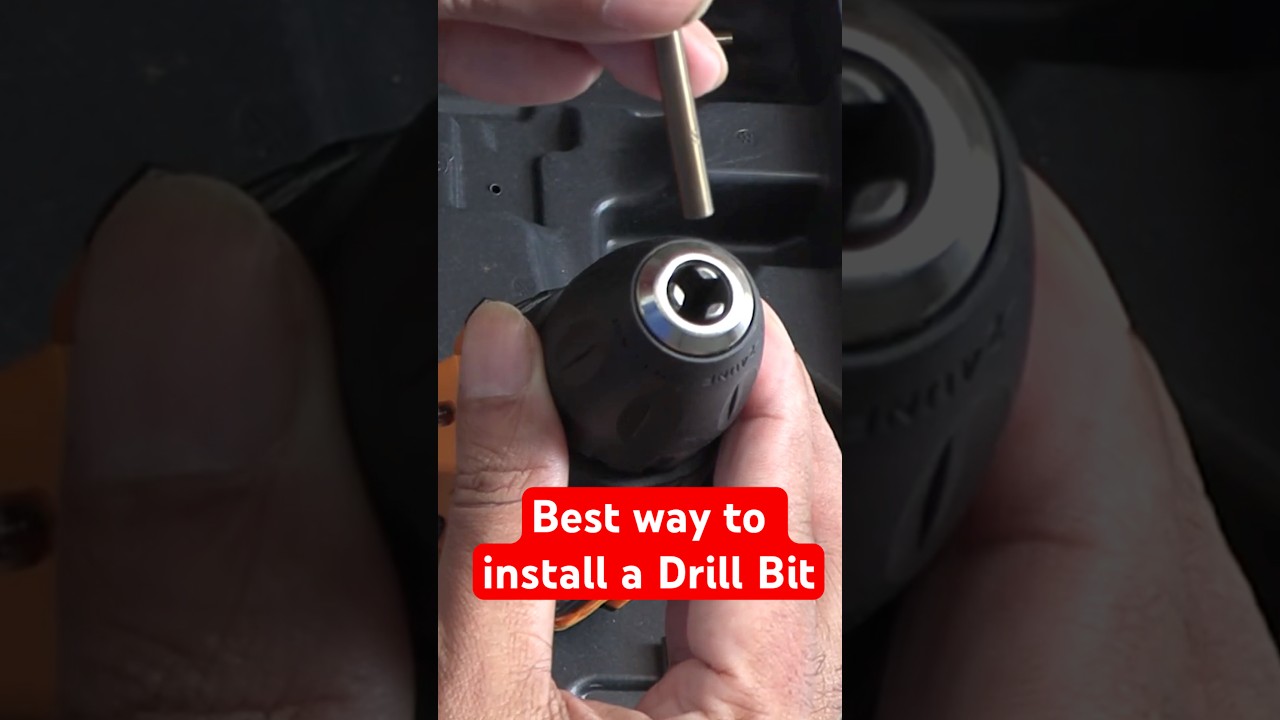 Best Way to Install a Drill Bit in a Cordless Drill #drillingtools #hammerdrill #drillbits