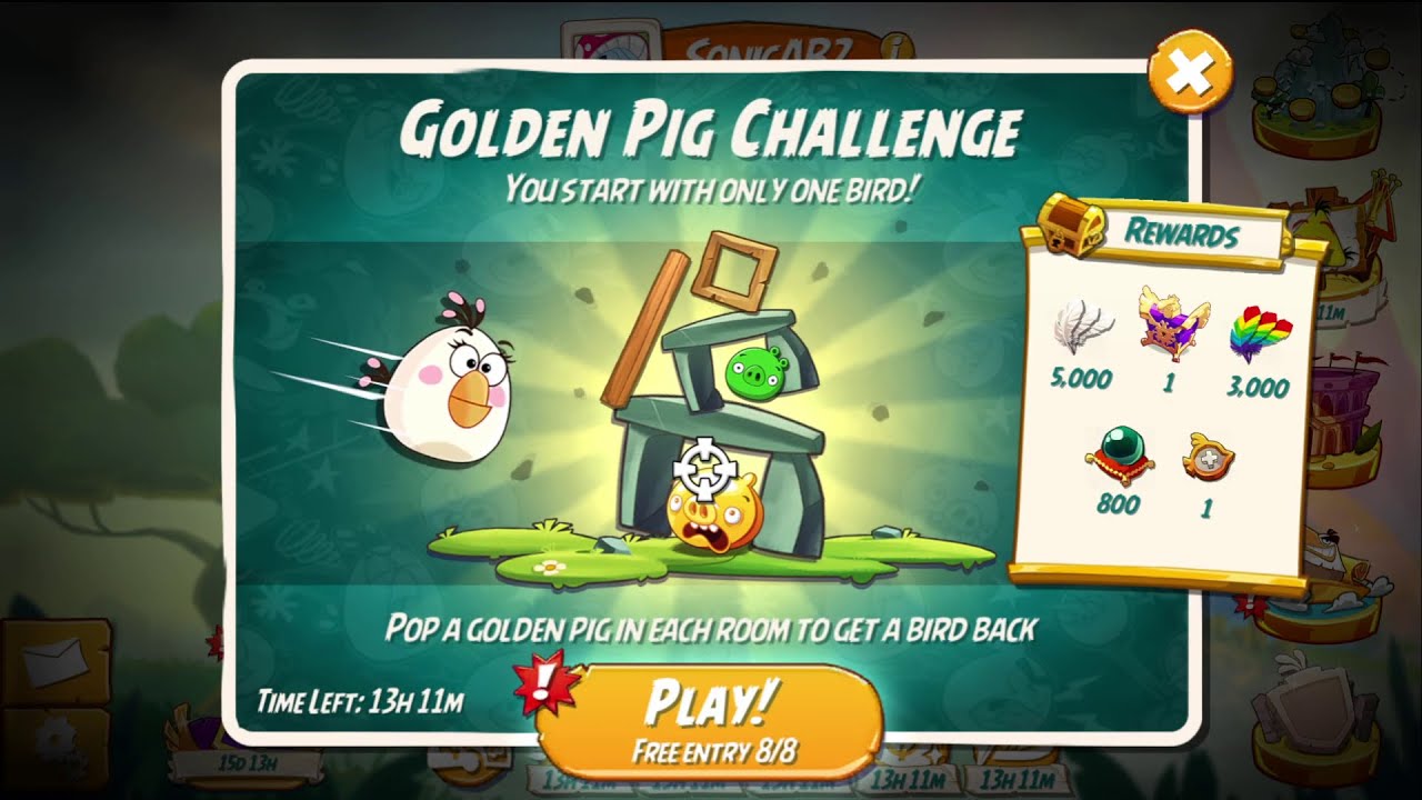 How to win the Golden Pig Challenge in Angry Birds 2