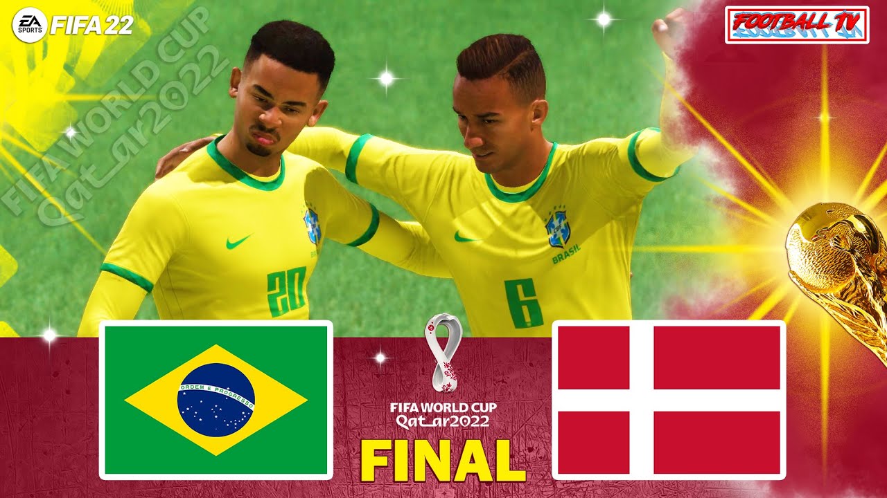 FIFA 22 - BRAZIL vs DENMARK | Final FIFA World Cup 2022 | Gameplay PC