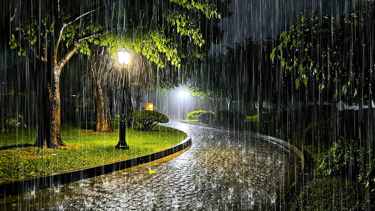 Drift into Deep Sleep 🌧️ Night Rain Sounds to Ease Insomnia | ASMR White Noise for Relaxation