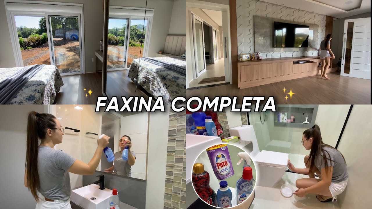 PRIMEIRA FAXINA COMPLETA DO ANO NA CASA✨💕