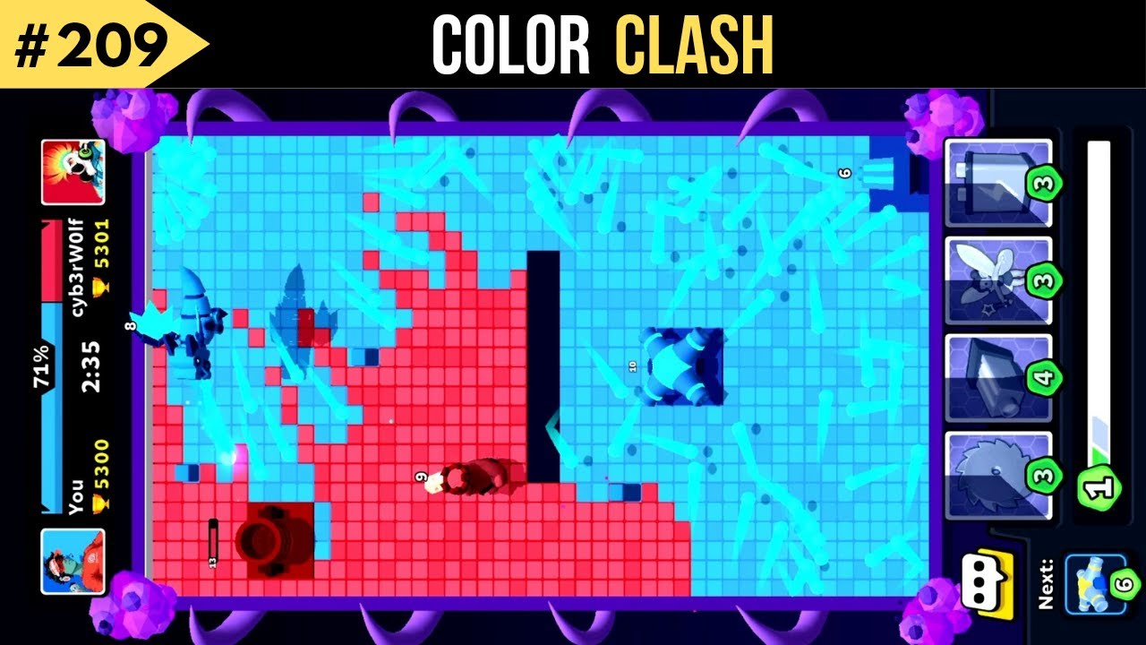 Color clash gameplay - color clash game - color clash mod apk
