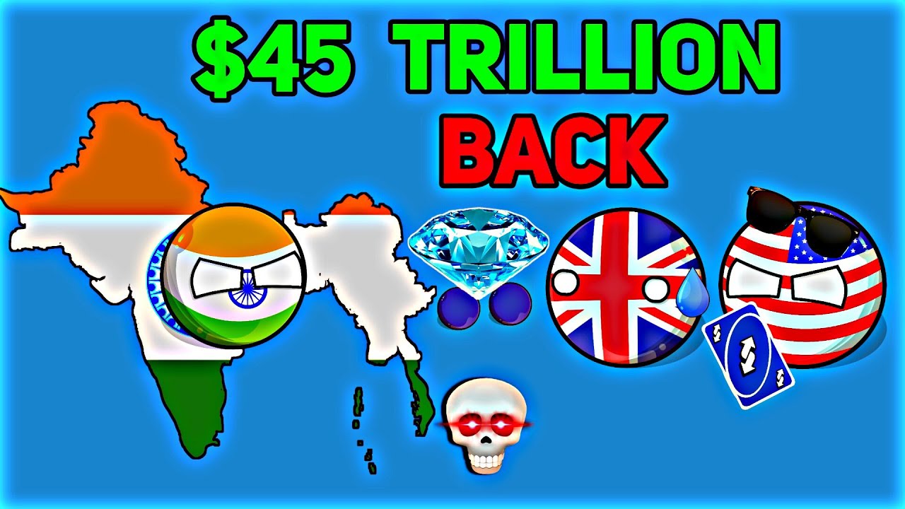 What If INDIA Took $45 TRILLION Back from BRITAIN? 🥶 USA’s SHOCKING Role! 💀🔥 #countryballs