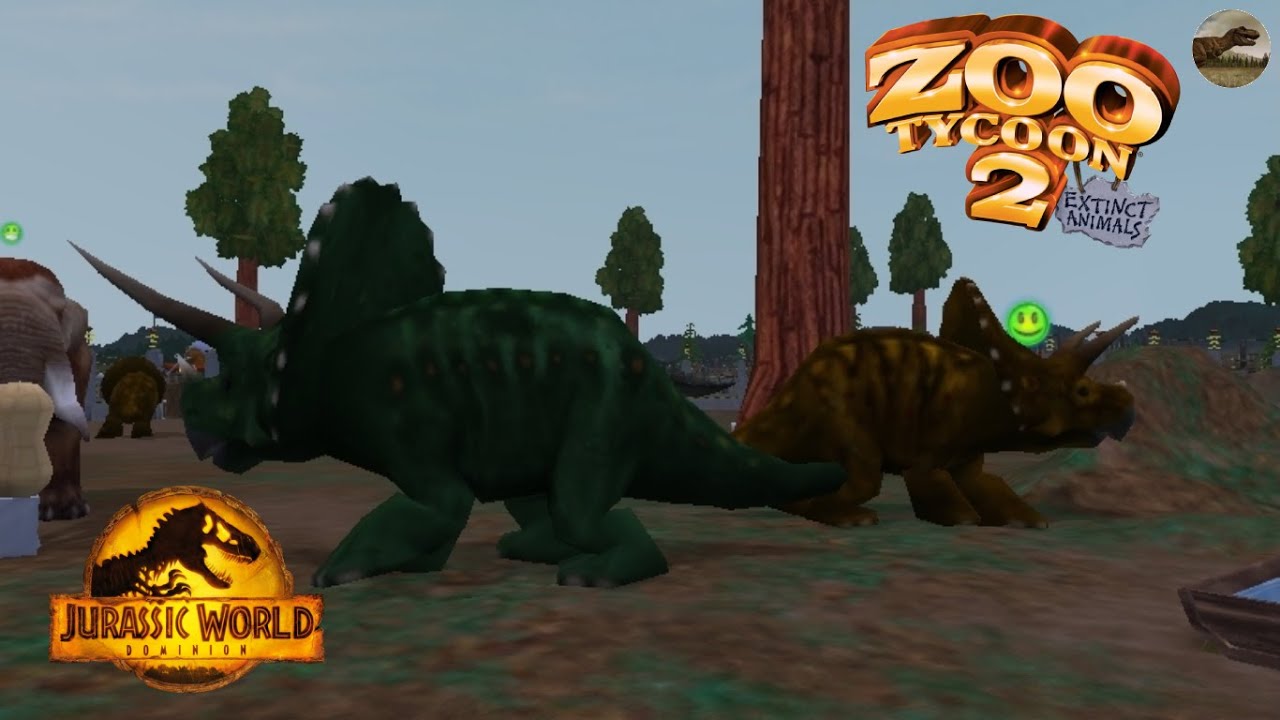 Triceratops Zoo Tycoon 2 Extinct Animals Gameplay