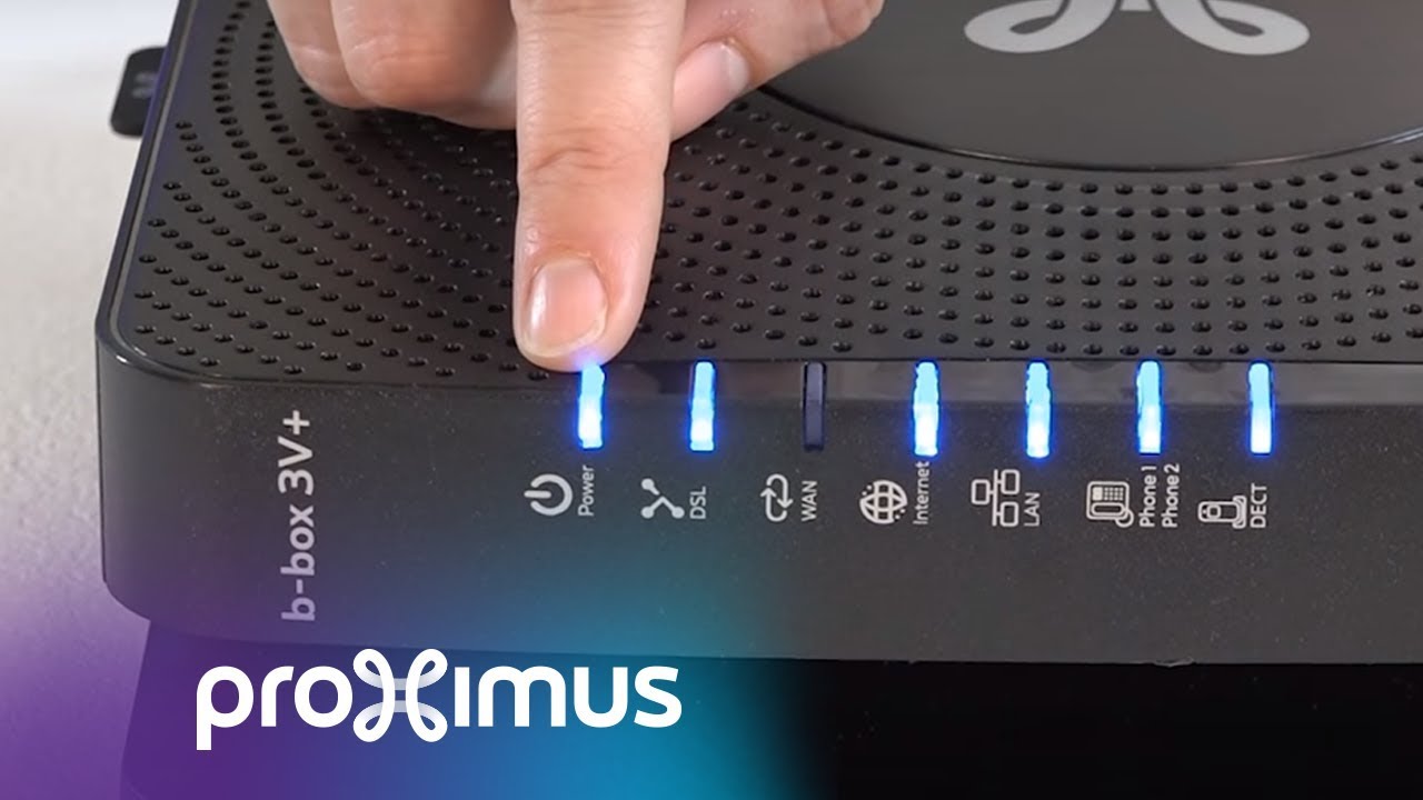 Lampjes op je b-box 3V+ modem nakijken
