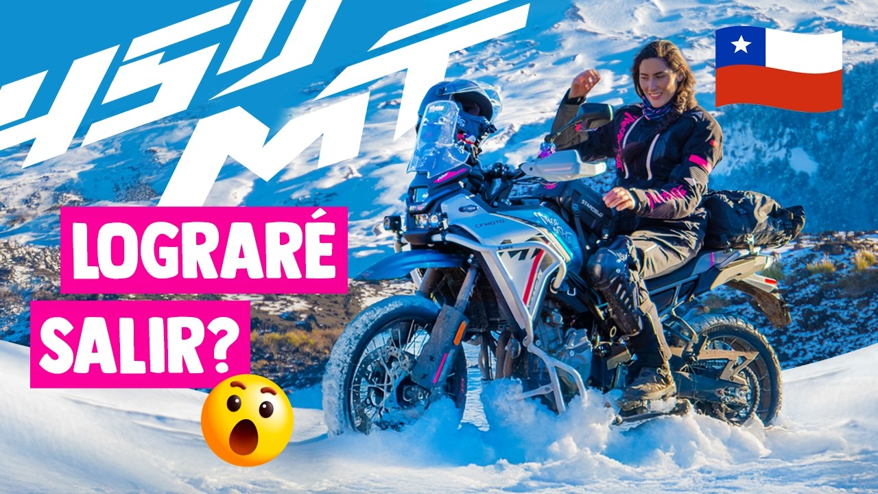 Puse a prueba mi 450MT en la NIEVE de Conguillío 😱 ¿Sale mal?