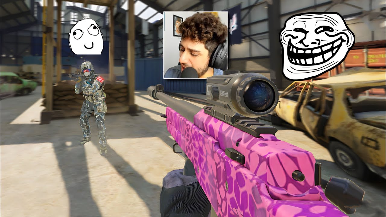 Donating 1$ every time this Streamer Kills me but Acting like a BOT then POPPING OFF with a SNIPER