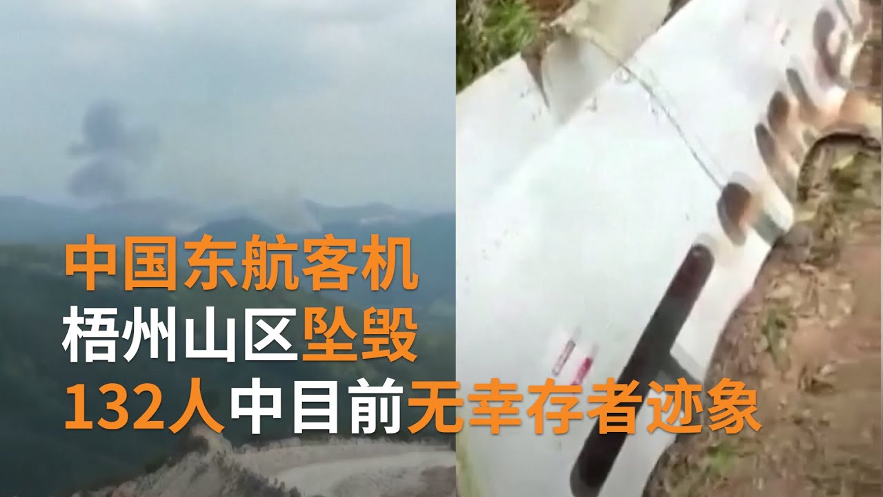 中国东航客机梧州山区坠毁　132人中目前无幸存者迹象 | SBS中文