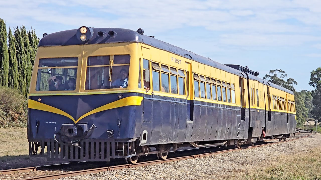 The largest Walker Rail Motor trundling along the Spa Country Railway tracks.