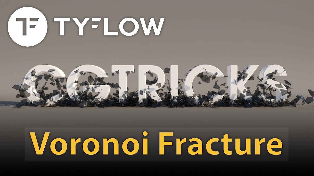 Voronoi Fracture Basic Tutorial - PART1 | tyFlow Tips&Tricks