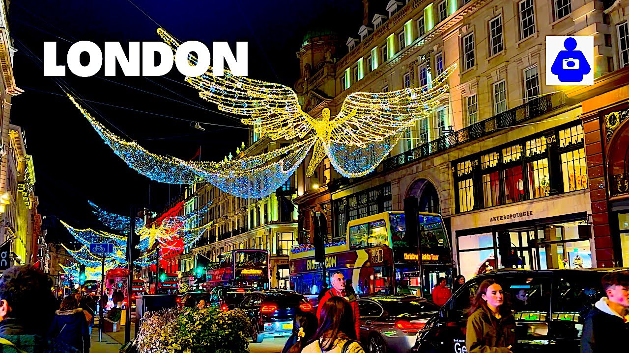 London Christmas Lights Walk 2025 ✨ Bond Street Luxury Shopping & Regent Street Lights | 4K HDR