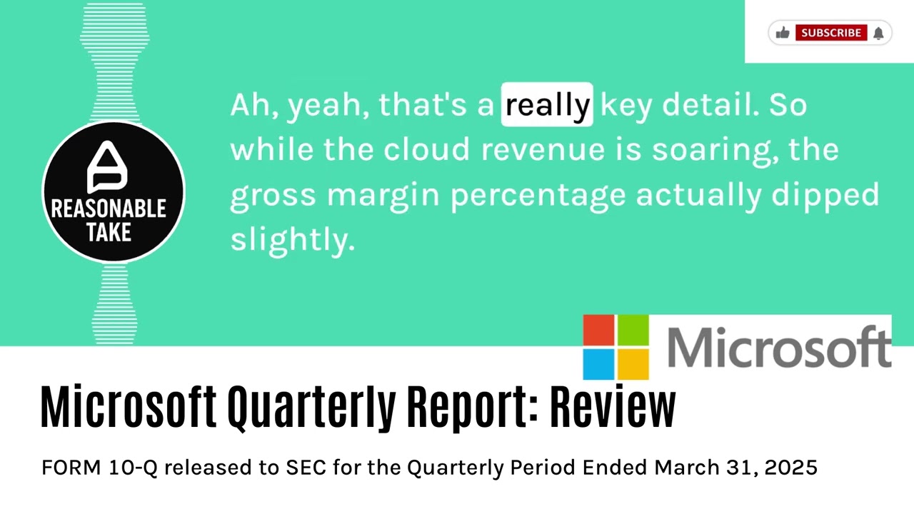 Microsoft Quarterly Report to end of March 2025: Review for Investors