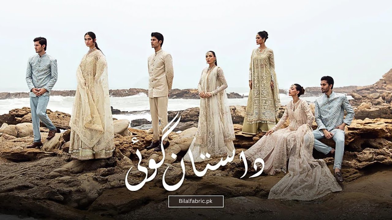 Luxury Wedding Wear Dastangoi by Afrozeh   | Bilalfabrics.pk | Wedding dresses