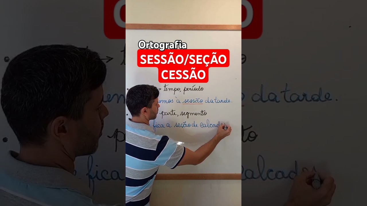 Sessão, seção e cessão #português #enem #dicas #ortografia #concursospúblicos #curiosidades