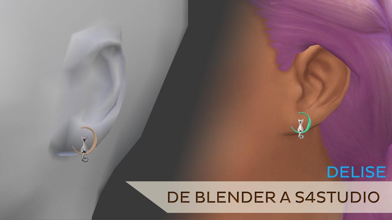 [Tutoriel] Boucle d'oreille : de Blender à Sims4Studio