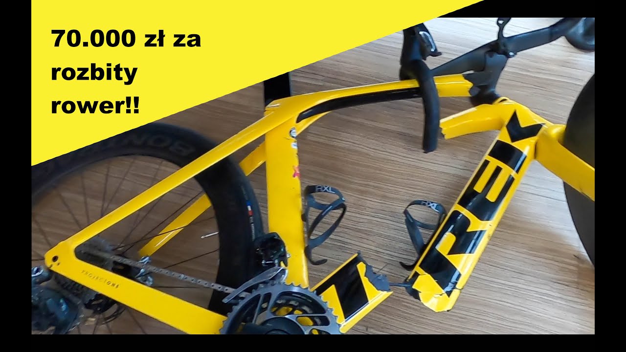 70 000 zł strat, połamany Trek Madone SLR