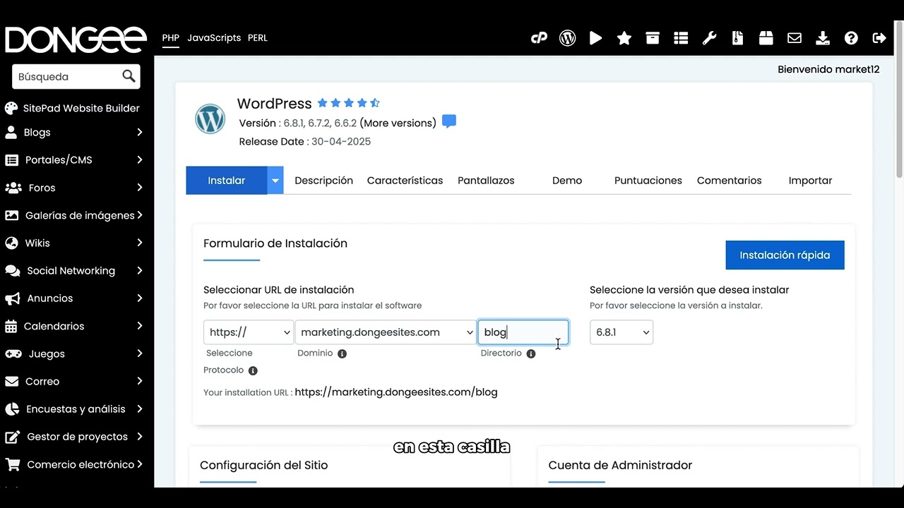 🚀 &iexcl;Instala WordPress desde cPanel en 2 MINUTOS! | Gu&iacute;a R&Aacute;PIDA 2025 Paso a Paso 💻🔥