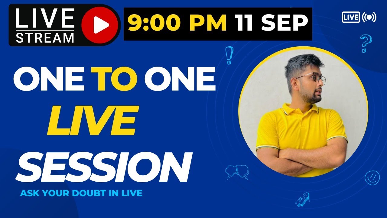 One to One LIVE Session! | Newton School