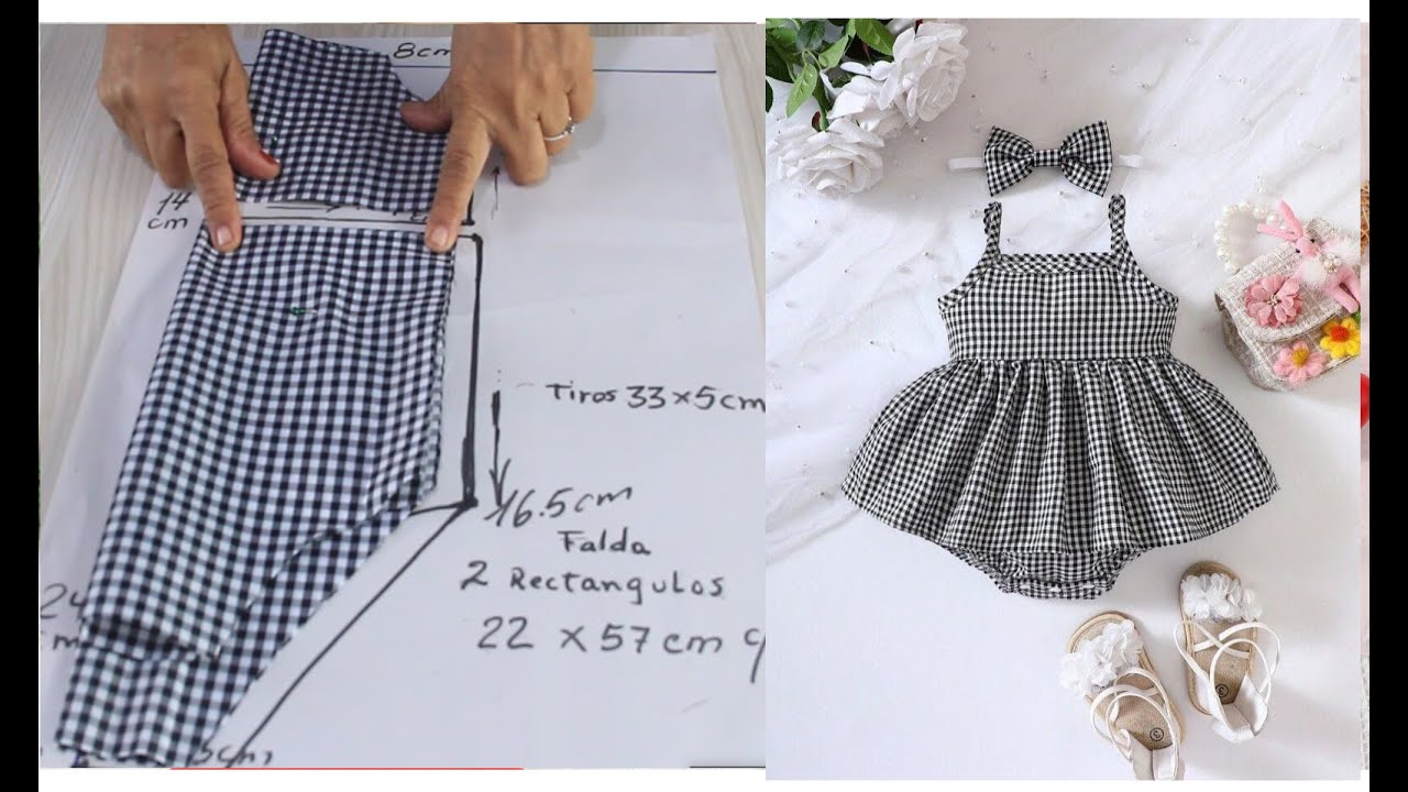 Enterizo para bebe fácil de hacer DIY costura